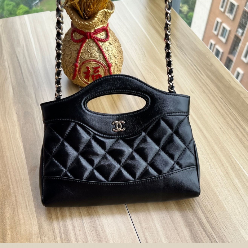 Ch*el top handle bags